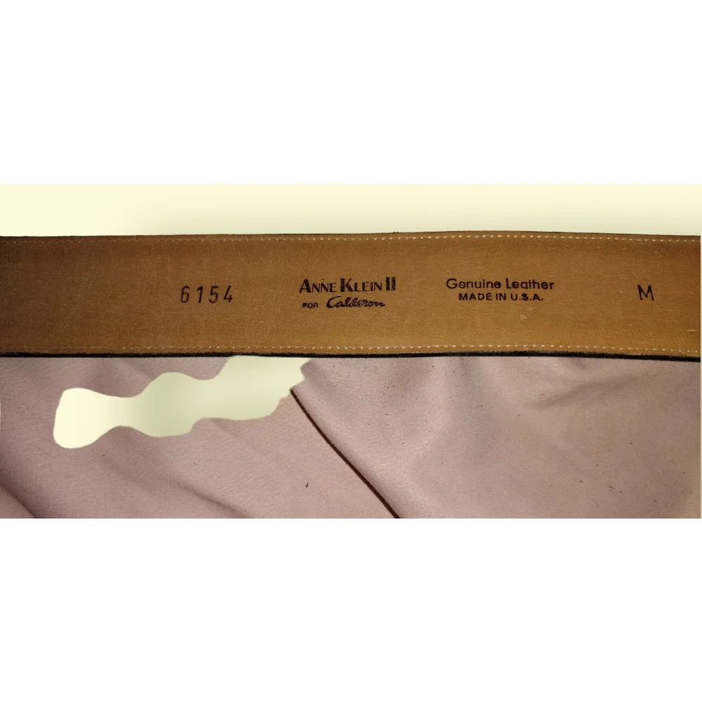 2 genuine leather Anne Klein Belts 1 Brown 1 Black